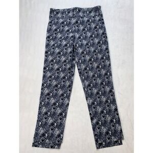 Etelle and Finn Snakeskin Print Career Casual Pants Size 8 Pull On Ankle Stretch